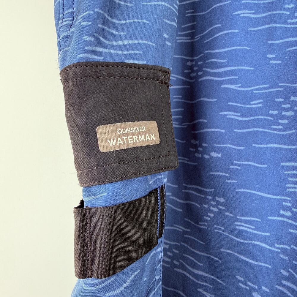 Quiksilver Men's Waterman Collection Blue Swim Board Shorts Size 34 - Picture 3 of 8